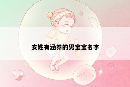 安姓有涵养的男宝宝名字