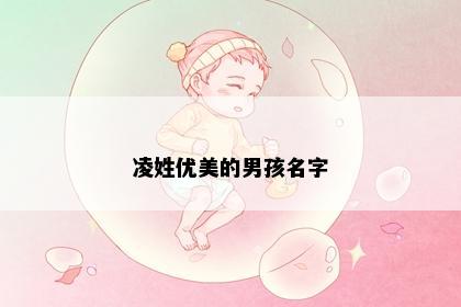 凌姓优美的男孩名字